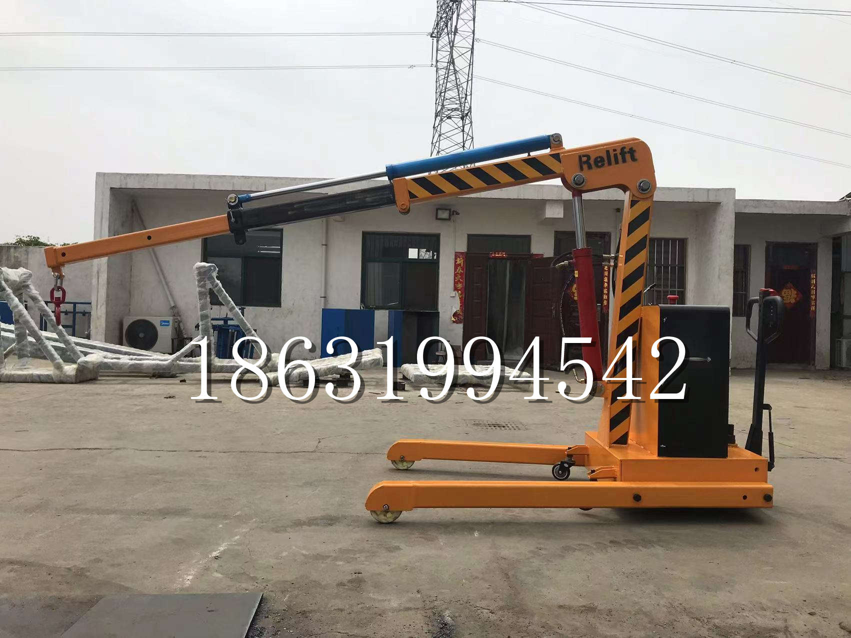 香河县久征定做3吨三轮随车吊 农用园林绿化移树吊 平板工程用小吊机